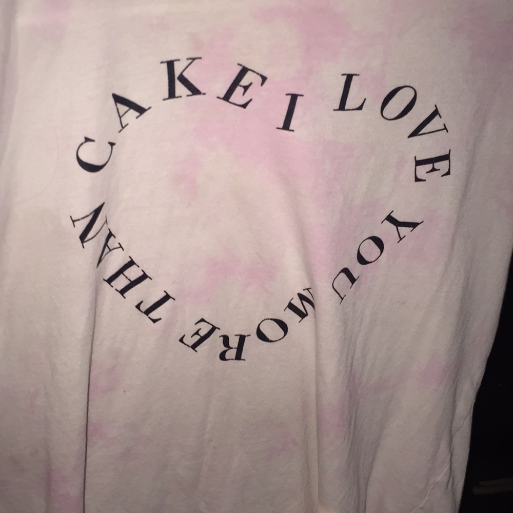 Tie dye cake shirt